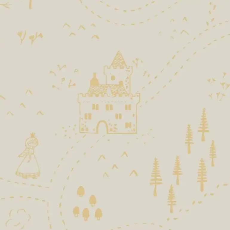 Stokke Lençol Ajustável 60X80CM OCS - Sunset Yellow Map