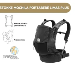 Stokke Mochila Portabebé Limas Mesh - Anthracite