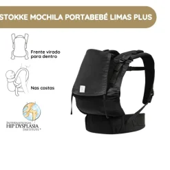 Stokke Mochila Portabebé Limas Flex - Black