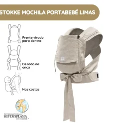 Stokke Mochila Portabebé Limas - Floral Beige