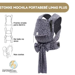 Stokke Mochila Portabebé Limas Plus - Leopard Lilac