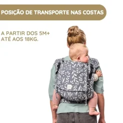 Stokke Mochila Portabebé Limas Plus - Floral Beige