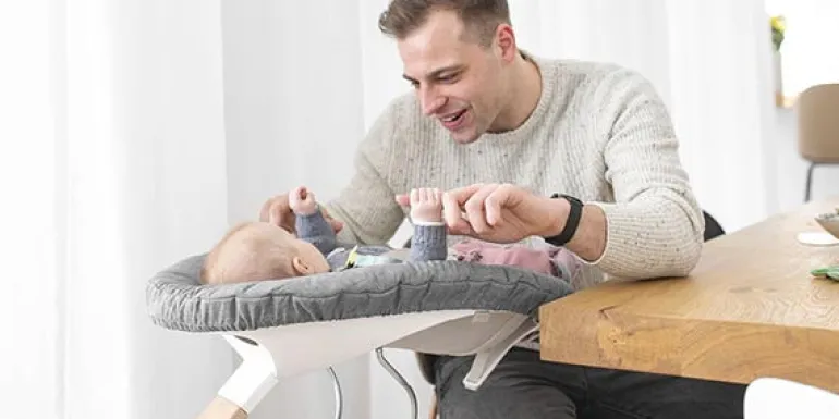 Stokke Nomi Espreguiçadeira - Grey/ Grey Blue