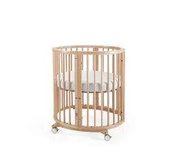 Stokke Sleepi Mini Berço + Colchão + Lençol - Natural