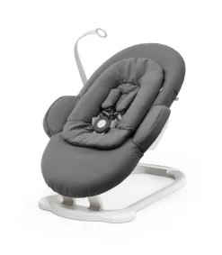 Stokke Steps Espreguiçadeira - Herringbone Grey / White Chassis