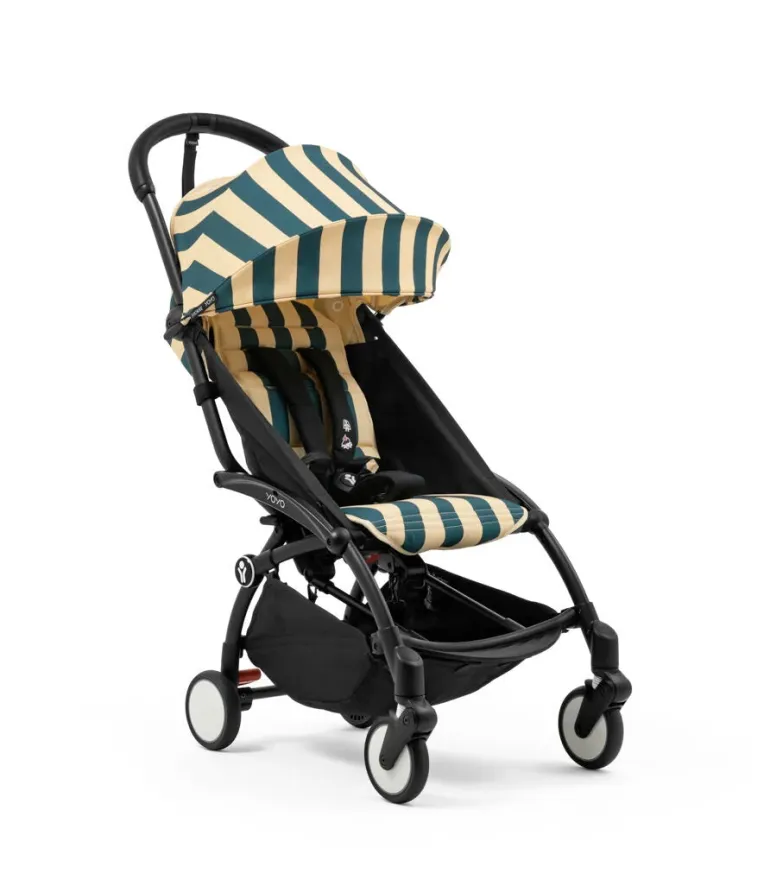 Stokke YOYO 3 Carrinho de Bebé - Black + Color Pack Monaco
