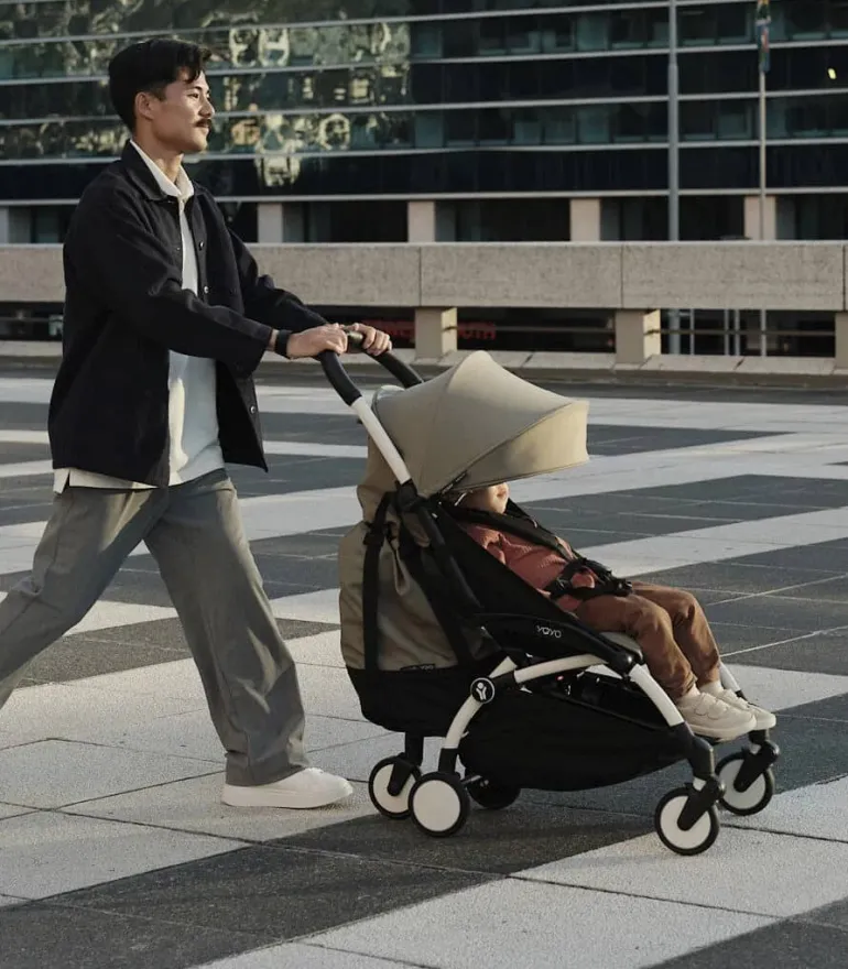 Stokke YOYO 3 Carrinho de Bebé - White + Color Pack - Taupe