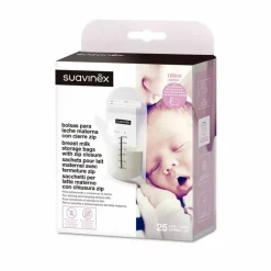 Suavinex Sacos de Armazenamento de Leite Materno 180 ml - 25 Unidades