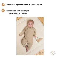 Tapete de Brincar Reversível Coelho e Abelha – Little Dutch