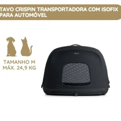 Tavo Crispin M Transportadora com Isofix para Automóvel - Onyx