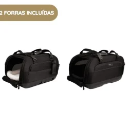Tavo Dupree II Transportadora para Animais de Estimação com Isofix para Automóvel e Avião - Onyx