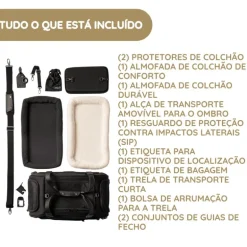 Tavo Dupree II Transportadora para Animais de Estimação com Isofix para Automóvel e Avião - Onyx