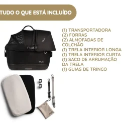 Tavo Maeve ISO5X Transportadora para Animais de Estimação com Isofix para Automóvel e Passeio - Merle