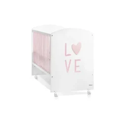Trama Cama Cosleep Love - Branco Mate/Soft Pink