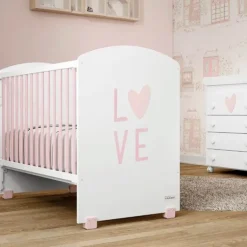 Trama Cama Cosleep Love - Branco Mate/Soft Pink
