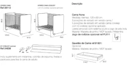 Trama Cama Cosleep Nona - Branco Mate/Tola