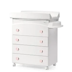 Trama Cómoda-Banheira Ecobow Branca com Rosa
