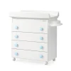 Trama Cómoda-Banheira Ecobow Branca com Azul