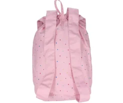 Tutete Mochila Grande em Tecido - Dots Pink