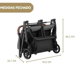 UPPAbaby Minu Duo Carrinho de Gémeos - Greyson