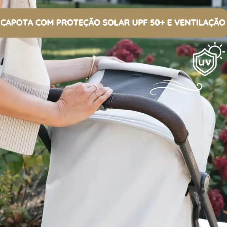 UPPAbaby Minu V3 Carrinho de Bebé - Savannah