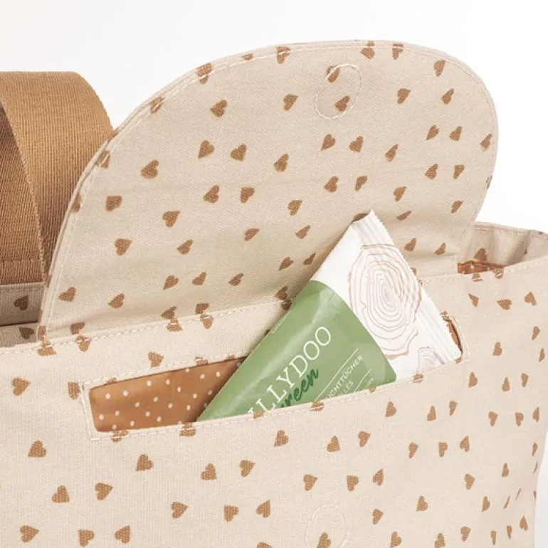 Walking Mum Bolsa Organizadora Poppy Hearts - Canela