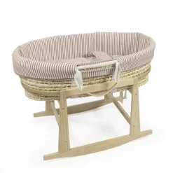 Walking Mum Conjunto de Alcofa Praliné Vichy/Rayas TOG 2,5 - Moka