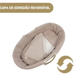 Walking Mum Conjunto de Alcofa Praliné Vichy/Rayas TOG 2,5 - Moka