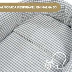Walking Mum Conjunto de Alcofa Praliné Vichy/Rayas TOG 2,5 - Matcha