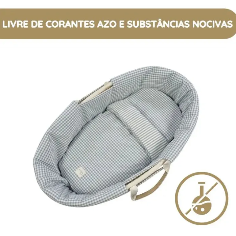 Walking Mum Conjunto de Alcofa Praliné Vichy/Rayas TOG 2,5 - Matcha