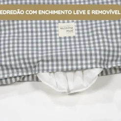 Walking Mum Conjunto de Cama 90x50 cm Praliné Vichy/Rayas TOG 2,5 - Matcha