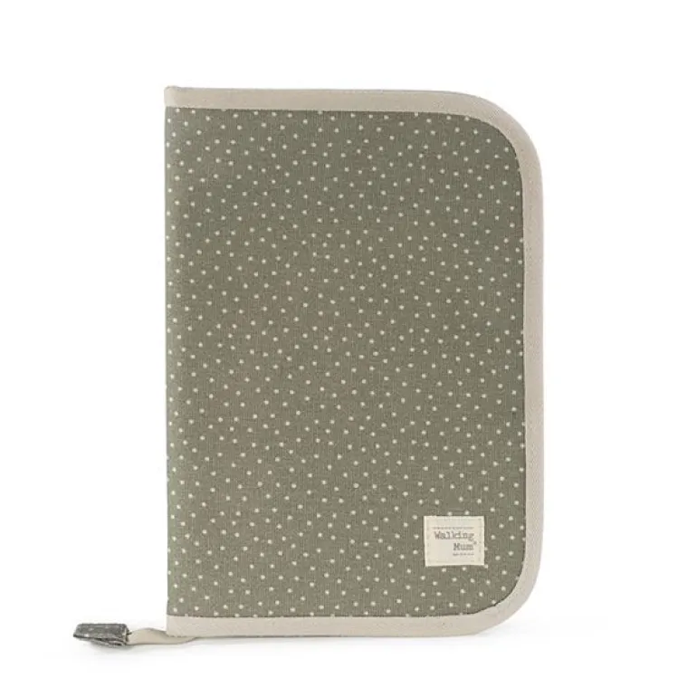 Walking Mum Livro de Nascimento Poppy Dots - Musgo