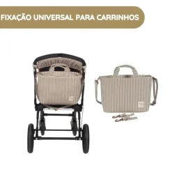 Walking Mum Mala de Passeio Praliné Rayas - Moka