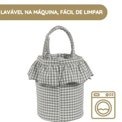 Walking Mum Mala Organizadora Bucket Praliné Vichy - Matcha