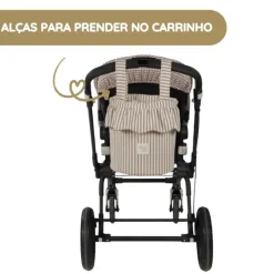 Walking Mum Mala Organizadora Bucket Praliné Rayas - Moka