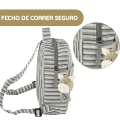 Walking Mum Mochila Kids Botton Rayas