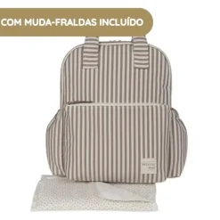 Walking Mum Mochila Praliné Rayas - Moka