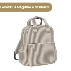 Walking Mum Mochila Praliné Rayas - Moka
