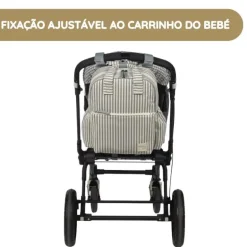 Walking Mum Mochila Praliné Rayas - Matcha