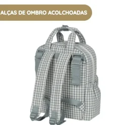 Walking Mum Mochila Praliné Vichy - Matcha