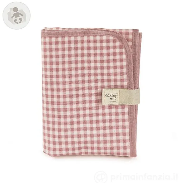 Walking Mum Muda Fraldas I Love Vichy - Rosa