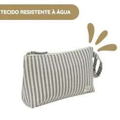Walking Mum Necessaire Praliné Rayas - Matcha