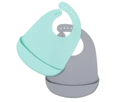We Might Be Tiny - Babetes de Silicone 2uni. - Mint & Cinza