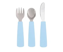 We Might Be Tiny Conjunto 3 talheres Feedie - Azul Empolvado