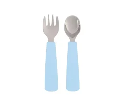We Might Be Tiny Conjunto 2 talheres Feedie - Azul Empolvado