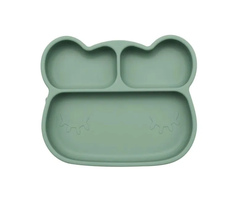 We Might Be Tiny - Prato com Ventosa Urso - Sage