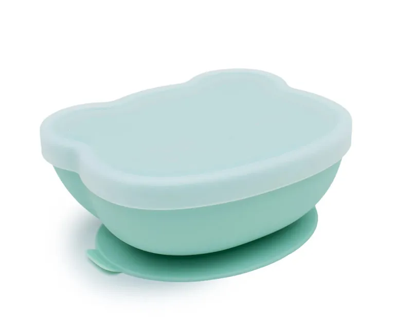 We Might Be Tiny - Taça c/ Ventosa e Tampa Urso - Menta