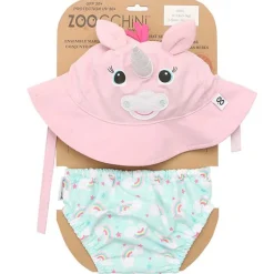ZooCchini - Conjunto de Banho Chapéu e Cueca 12-24 meses - Unicornio