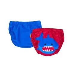 ZooCchini - Conjunto de 2 cuecas de Banho 12-24 meses - Tubarão Azul